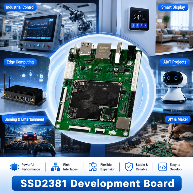 SSD2381 LCD Controller Board Embedded Multimedia Playback Mainboard for Commercial Display, Smart Device, Advertising Display