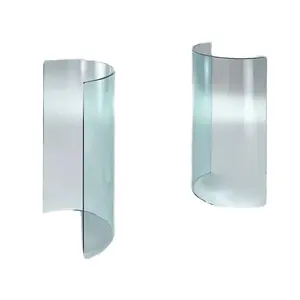 Custom Big Size Curved Tempered Glass Cheap Price Tempered Curved Glass For Commercial Mall Office Building