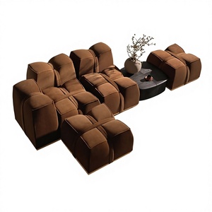 <span class=keywords><strong>Canapé</strong></span> en tissu moderne simple en forme <span class=keywords><strong>de</strong></span> L, à modules multiples, rembourré en éponge, pour salon, hôtel, villa, meubles - Product Image 1