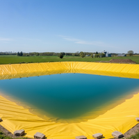 Bâche de bassin agricole robuste en PVC enduit, étanche et anti-fuite pour étangs à poissons et réservoirs