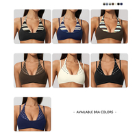 Nouvel ensemble de survêtement à pois et rayures, soutien-gorge dos nu à bretelles, leggings, ensemble de sport à séchage rapide pour la course et le yoga, ensemble 2 pièces pour la gym