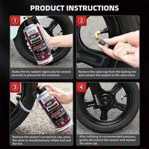FIBSHIELD IRS8, Sellador de Líquido <span class=keywords><strong>Antipinchazos</strong></span> para Neumáticos, Tecnología de <span class=keywords><strong>Espuma</strong></span>, Herramienta Manual para Inflar Neumáticos, Color Blanco, Reparación de Neumáticos - Product Image 6