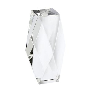 Trofeo de Cristal K9 de 50x50x120 mm, Placa de Premio Transparente Facetada - Product Image 1