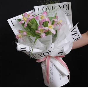 Papel de regalo floral <span class=keywords><strong>Jane</strong></span> <span class=keywords><strong>Eyre</strong></span> para ramos de San Valentín, materiales florales impermeables DIY para embalaje de regalo - Product Image 6