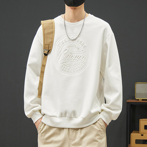 Felpa con cappuccio da <span class=keywords><strong>uomo</strong></span> 80-280 Jin, girocollo oversize, a maniche lunghe, antipiega, tinta unita, primavera-autunno, trendy, <span class=keywords><strong>taglie</strong></span> forti - Product Image 5