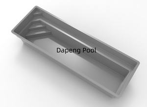 <span class=keywords><strong>Piscine</strong></span> Enfant Spacieuse en Fibre de Verre, Encastrée, Chauffée, Durable, pour Utilisation Extérieure et Spa Domestique, avec Mini Bateau et Échelle - Product Image 2