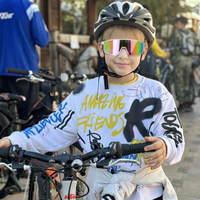 Lunettes de soleil de sport personnalisées pour enfants, verres polarisés miroir, lunettes de cyclisme pour enfants, lunettes de protection UV400, lunettes de sécurité pour garçons et filles