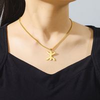 Collier Myshape avec symbole berbère africain, lettre Amazigh Yaz, collier ethnique, amulette tribale, bijoux religieux en acier inoxydable