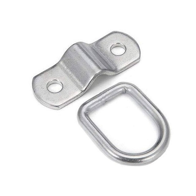 Крепежная пластина с D-образным кольцом 1/4 дюйма из нержавеющей стали для прицепа