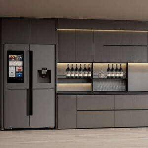 <span class=keywords><strong>Cucina</strong></span> Moderna Semplice Completa con Isola, Mobili in Alluminio Modulari, Arredamento di Lusso Contemporaneo Laccato - Product Image 1