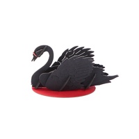 Modelo de Cisne Blanco en 3D, Corte Láser, Cartón, Manualidades, Rompecabezas de Papel, Kit de Manualidades para Regalos, Papelería y Juguetes