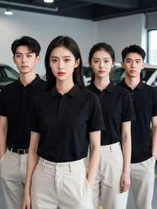 Golf Clothing Embroidered Printed Custom Design Plain White Black Cotton Polyester Fit Blank Men's Women Golf Polo T Shirts - Product Image 1