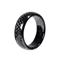 Bague NFC semi-céramique Yian pour cartes de visite, clé d'accès pour hôtels, balise NFC 13,56 MHz