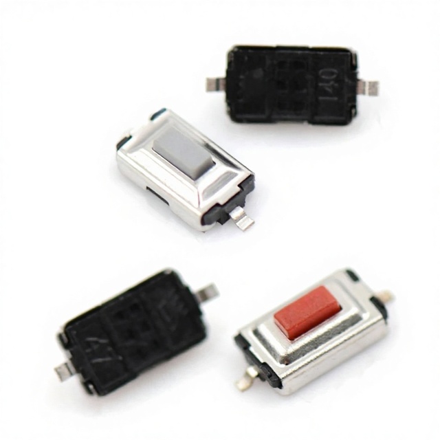 Small Two-Prong SMD Tactile Switch 3x6x25mm
