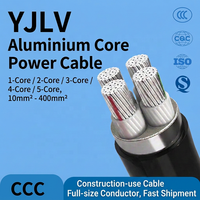 0,6/1kV Al/XLPE/PVC Elektrokabel Yjlv 5*10 4+1 Adrig Aluminium-Stromkabel 35 50 70 95 120 150 185 240 300 mm² 4X120+1X70 mm²