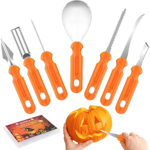 Halloween Pumpkin Carving Set, Stainless Steel Pumpkin Carving Mold, Pumpkin Lantern Carving <b>Tools</b>, Carving Knife - Product Image 2
