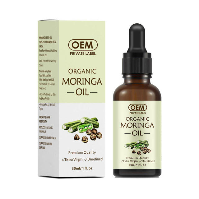 Private Label Moringa Oil Drops 60ml Premium Quality Pure Moringa Seed Extract Rich in Antioxidants Moringa Oleifera