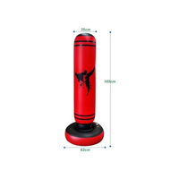 Sac de frappe gonflable sur pied pour adultes, idéal pour la boxe – Meilleure vente