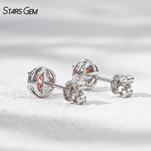 ต่างหูเพชรชมพู Starsgem 0.604 กะรัต พร้อมวงแหวนทองคำแท้ 10K เพชรเพาะเลี้ยงในห้องปฏิบัติการ เหมาะสำหรับเป็นของขวัญ - Product Image 4