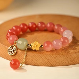 RINHOO Vente en gros Nouveau bracelet coréen tendance mignon en forme de boule colorée en cristal et strass fait main, bijoux unisexes, cadeau - Product Image 5