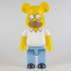 Vente en gros de figurines BearBrick 400 Violent Simpson Bear, souvenirs, décoration intérieure, ours en résine Bearbricks 400%, ornements - Product Image 1