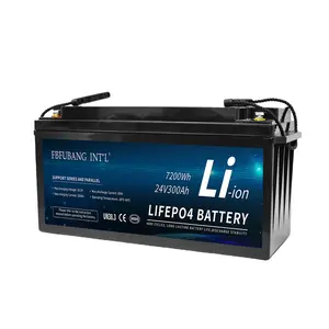 24V 300AH wiederauf ladbare Lithium-Ionen-Batterien Lifepo4-Batterie 24V 300AH 12V 100ah Deep Cycle-Batterie