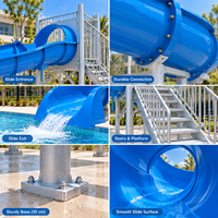 Kommerzielle Resort-Hotel-Wasserpark-Ausrüstung: Fiberglas-Rutschen, Regenbogen-Rutsche, Aqua-Park-Schwimmbadrutschen für Kinder