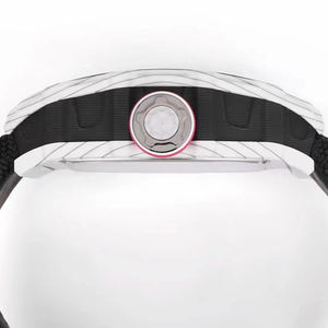 Montre mécanique squelette de luxe pour homme, choix privilégié des hommes riche, boîtier en fibre de carbone, mouvement apparent, bracelet en nylon noir, montre-bracelet sport de luxe - Product Image 5