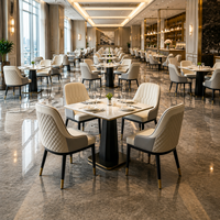 Chaises de restaurant en cuir de luxe, dossier haut, matelassage losanges, bicolores, personnalisables, pour hôtels et banquets, fabricant OEM