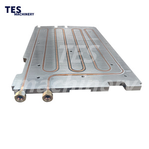Plaque de refroidissement liquide en cuivre avec liaison époxy personnalisée, dissipateur thermique pour onduleur - Product Image 2