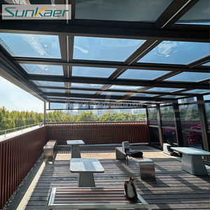 Enceinte de patio <span class=keywords><strong>solarium</strong></span> personnalisée de qualité supérieure enceintes de porche 3 saisons restaurant patio clos véranda rétractable - Product Image 5