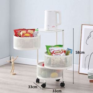 Organizador de Cocina, Estante Metálico Multicapa para Ahorrar Espacio, Almacenamiento de Frutas y Verduras, Estante Giratorio - Product Image 2