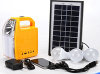 Portable Mini Rechargeable Éclairage À La Maison Système D'énergie Solaire pour Petite Maison Intérieur Extérieur Solaire LED Jardin NK-TYND3W
