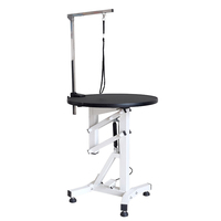 Table de toilettage pneumatique pour animaux de compagnie, de qualité supérieure, avec levage pneumatique, pour chiens, de type rond, EUR VET