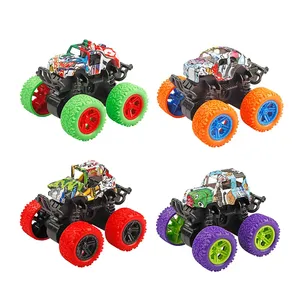 Diecast ingeniería vehículos de construcción Dump Digger mezclador camión plástico modelo coches tirar hacia atrás coche niños juguetes Mini pequeño coche de juguete