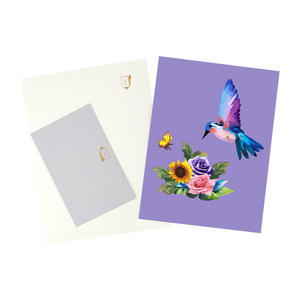 Tarjeta de felicitación floral del Colibrí emergente 3D del Día de la madre Arte de papel hecho a mano con sobre para el día de la madre, cumpleaños, aniversario - Product Image 5