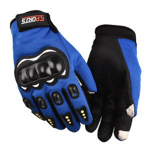 Gants de sport athlétiques à demi-doigts pour hommes, protection des articulations en polyester d'hiver pour les courses de motos, équitation à vélo en plein air - Product Image 5