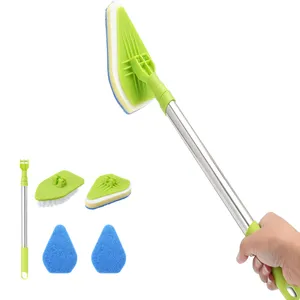 DS1354 5-teiliges Clean Mop Brush Scrub ber Reinigungs pad Badewanne Wischer Schwamm Boden bürste Teleskop Ersetzen Sie die Sponge Spin Scrub ber Brush