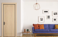 Porte intérieure en bois insonorisée, étanche et anti-moisissure, finition pour salle de bain, chambre à coucher, chambre d'hôtel, manuelle