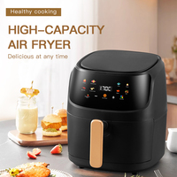 Freidora de Aire de 8L con Certificación CE, Panel Táctil, Multiusos, con Cesta Antiadherente y 8 Programas de Cocción para la Cocina del Hogar