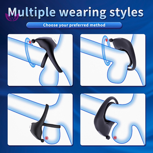 Điều khiển từ xa dương vật Cock Ring Vibrator Chậm xuất tinh testis âm vật rung kích thích đồ chơi tình dục cho nam giới vài - Product Image 4