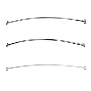 Tringle <span class=keywords><strong>de</strong></span> <span class=keywords><strong>douche</strong></span> ronde réglable <span class=keywords><strong>de</strong></span> 39 à 71 pouces en nickel brossé, tringle <span class=keywords><strong>de</strong></span> <span class=keywords><strong>douche</strong></span> courbée <span class=keywords><strong>pour</strong></span> salle <span class=keywords><strong>de</strong></span> bain et <span class=keywords><strong>baignoire</strong></span> - Product Image 2