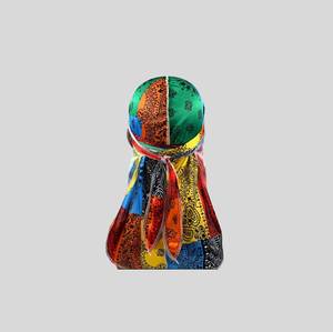 <span class=keywords><strong>Durag</strong></span> en Satin soie multicolore pour homme, Bandana de haute qualité, très bon <span class=keywords><strong>prix</strong></span>, - Product Image 1