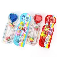 Permen Lollipop Mini 2-in-1 Pelangi Isi Selai