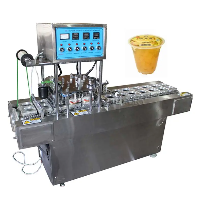 Plastic Cup Sealing Machine Automatic Cup Filling and Sealing Machine