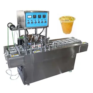 Plastic Bekersluitmachine Automatische Kop Vul-En Sluitmachine