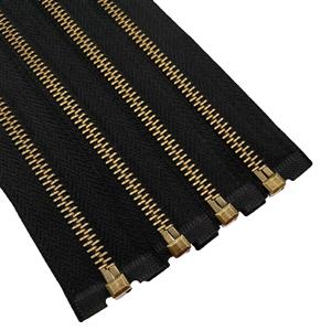 Haute qualité # <span class=keywords><strong>Fermeture</strong></span> éclair en cuivre durable et colorée de marque HENGWEI, <span class=keywords><strong>fermeture</strong></span> éclair en métal sur mesure par mètre, dents en laiton, <span class=keywords><strong>fermeture</strong></span> éclair dorée pour veste - Product Image 6