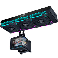 Nouveau design, refroidisseur de processeur sans ventilateur à écran incurvé de 2e génération Hidden Stream, dissipateur thermique en cuivre et aluminium, roulement à fluide