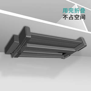 Estante de Almacenamiento Plegable para Cocina, Montado en la Pared, de Doble Capa, Diseño Minimalista para Organizadores de Gabinetes - Product Image 1