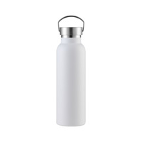 Bouteille isotherme sous vide en acier inoxydable 304 de 600 ml, grande capacité, style américain, isolation thermique 6-12 heures, pour l'extérieur